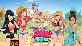 Redhead Milf Flashes Big Tits And Ass In Nutaku Booty Farm Part 04!