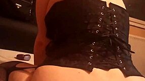 Wife performs homemade enema procedure in a casual setting