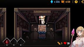 hgame-escape dungeon-莎莉絲 getting creampied by goblin on wooden board