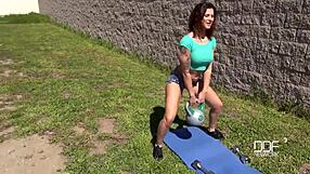 Lucky Dude's Big Cock Sucked by Tattooed Teen Billie Star