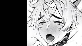 Moaning during masturbation with lubricant