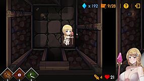 hgame-escape dungeon-莎莉絲 getting creampied by goblin on wooden board