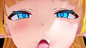 I cum on the elf's ass in this hentai, it's so hot!