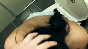 Sarah the slut gets fucked hard by the buffet guy at work