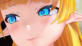 I cum on the elf's ass in this hentai, it's so hot!