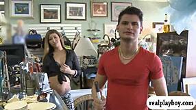 girl swims topless in monofins for some cash, flashing outdoors