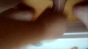 Chubby Gay Man Enjoys Emotional Bath Fun with Handjob and Wanking