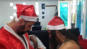 my brazilian wife offers big ass to santa