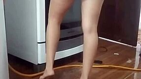 I Caught My Naked Employee Cleaning The Stove!