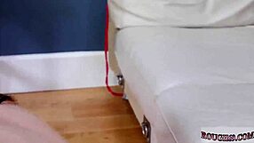 Oh yeah, watch this bound teen couple give extreme blowjobs in homemade bondage!