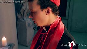 i'm the church man masturbating solo in the cathedral after service