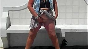 suzi flashes and masturbates publicly as a slut