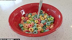 Milf stepmom aila donovan blows stepson for breakfast