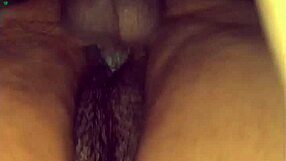 watching this tight latina squirt from creamy pussy pounding
