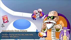 hey, dragon ball time travel fuckery with bunny costumes and monster cocks