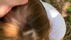 Watch This Random Jogger Get Deepthroated On The Hiking Trail POV! Candycourt