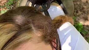 Watch This Random Jogger Get Deepthroated On The Hiking Trail POV! Candycourt