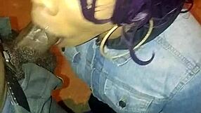 my dick sucked by red tranny