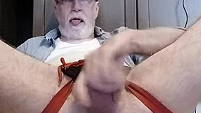 Thomas Odea Strokes His Massive Gay Cock While Admiring Big Asses