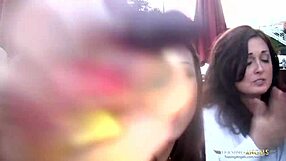 Wow, stunning lesbian girls licking cunts in bedroom!