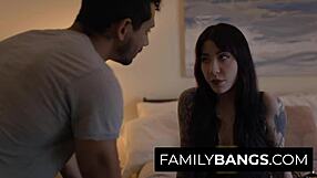 step bro hints at fucking goth stepsis charlotte on the bed