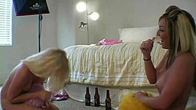 lesbians playing ball nude backstage