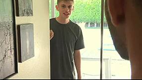 Pervy Boy Fucks Older Stepbrother's Bubble Butt