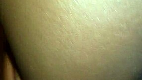 Ebony beauty with a big ass gets a deep creampie in her tight pussy from daddy