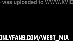 West And Mia Natalia Perform Blowjob And Handjob On Webcam