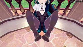 Lynette Gives Blowjob and Sex in Genshin Impact!