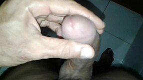 Intense solo masturbation leads to powerful cumshot