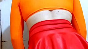 Carol cross shows off her ass in panties and lingerie