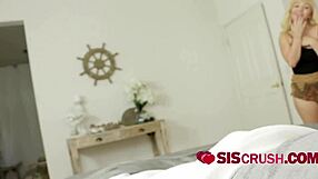 glamorous blonde deepthroats every inch of her boy's dick in pov