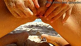 My Sandy Ass And Red Butt Plug At Paradise Beach