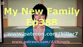 my new family game episode with big tits brunette teen and milf, exploring big ass and small tits