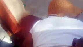 Ebony Amateur Fucking By The Door.