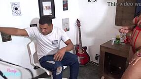 Student cums in hot teacher's mouth