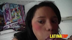 Amateur Latina Deepthroat Fuck In Shower With Big Tits