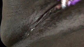 Detailed view of wet pussy squirting cum intensely