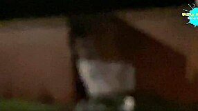 cracky shows her natural tits outdoors