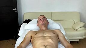 sugarnadya trains men in depilation with big cock and latex gloves