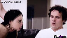 Brunette Teen 18+ Whitney Wright Slobbers On Two Hard Cocks