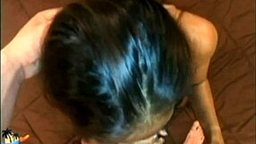 Hot ebony homemade cherry love