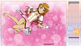 i watch kousaka kirino strip in arkanoid gameply