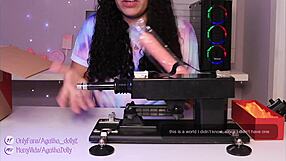 unboxing my new sex machine - agatha dolly tests incredible speed on all fours
