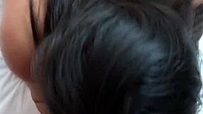 Teen latina amateur deepthroats and face fucks in hotel blowjob