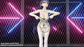 Mmd raiden mei shakes it in chinese dress, submitted by ltdend.