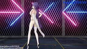 إم إم دي رايدن مي تهزها في فستان صيني، قدمها إل تي دي إند