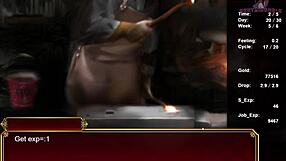 Black Smith-09 wears lingerie on sofa for mutual climax