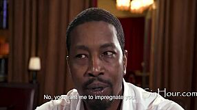 Lesbian sous chef begs chef to impregnate her